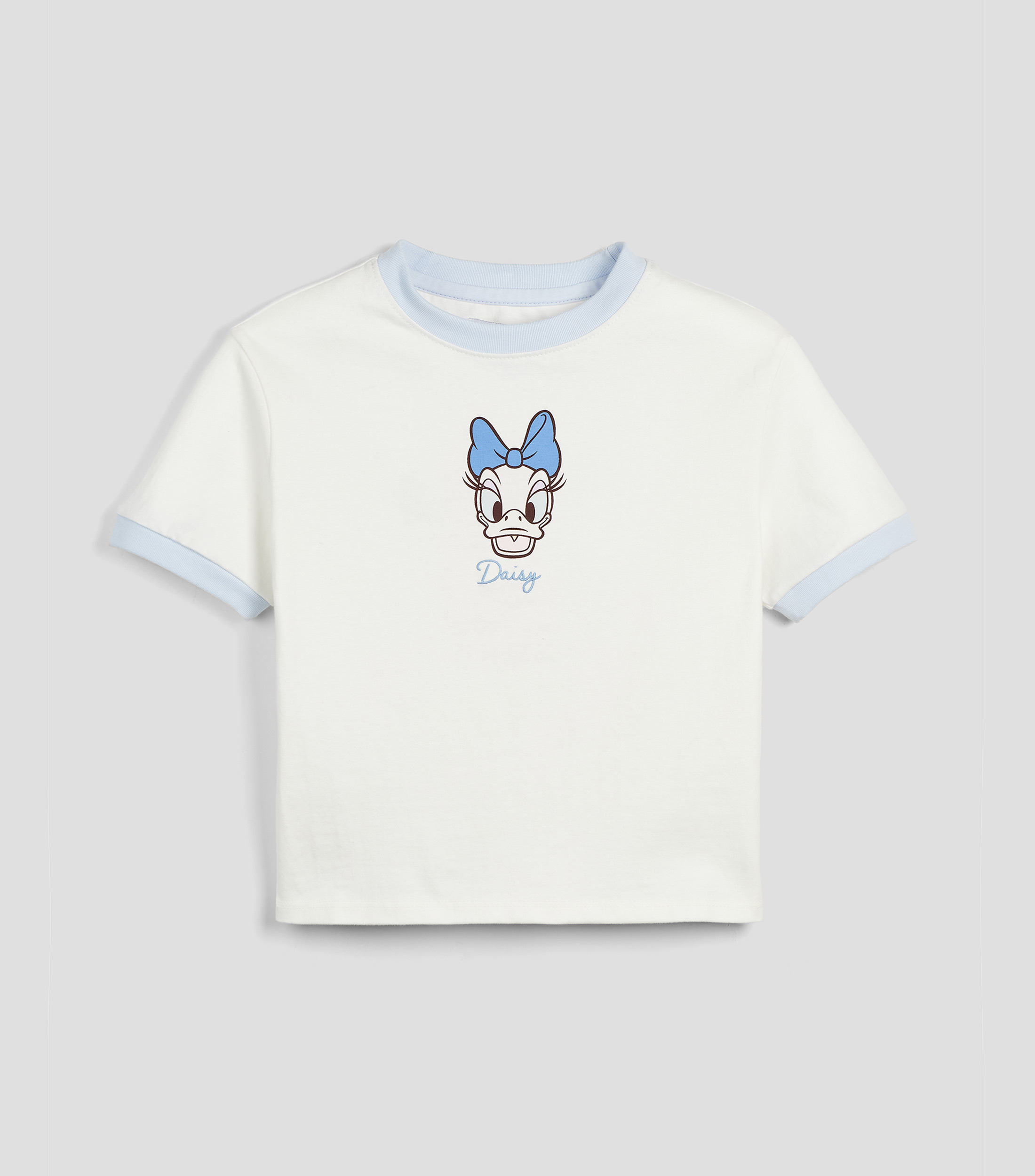 Playera cuello redondo manga corta con estampado Niña